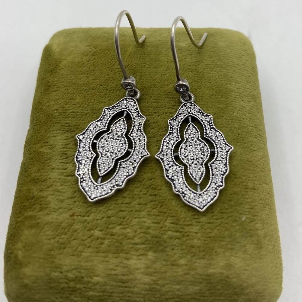 Pandora sparkling lace earrings